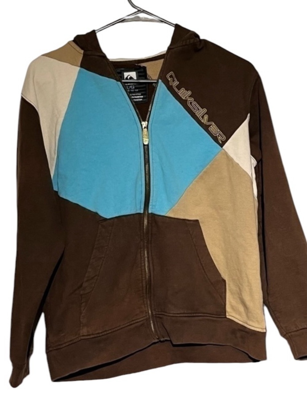 Quiksilver hooded zip up sweater🌻🌻